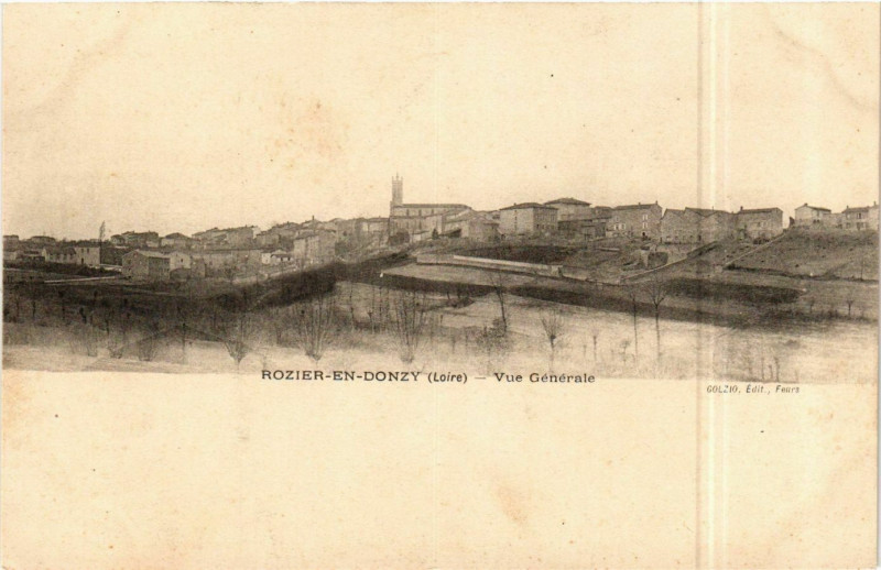 Carte postale ancienne Rozier-en-Donzy - Vue Generale France à Rozier-en-Donzy