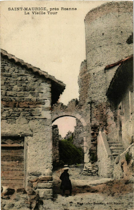 Carte postale ancienne Saint-Maurice - La Vieille Tour - pres Roanne France à Roanne