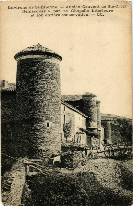 Carte postale ancienne Ancien Couvent de Sainte-Croix - Env. De St.-Etienne France