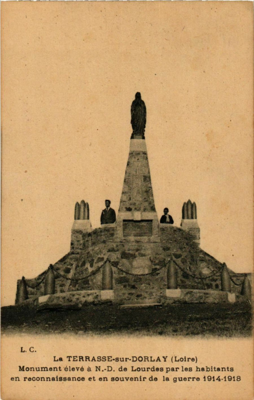 Carte postale ancienne La Terrasse-sur-Dorlay - Monument France à La Terrasse-sur-Dorlay
