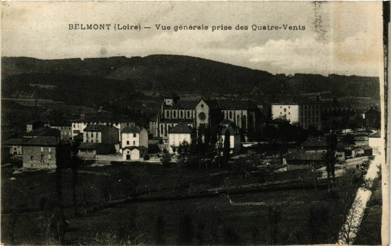 Carte postale ancienne Belmont - Vue Generale prise des Quatre-Vents France