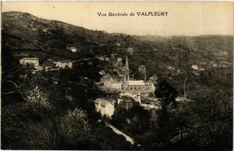 Carte postale ancienne Valfleury - Vue Generale France à Valfleury