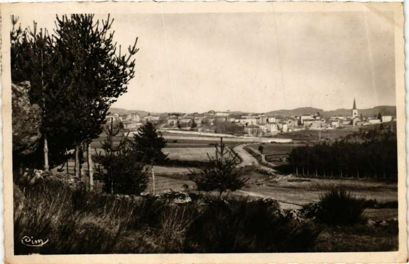 Carte postale ancienne Usson-en-Forez - Vue Generale Sud-Ouest France à Usson-en-Forez