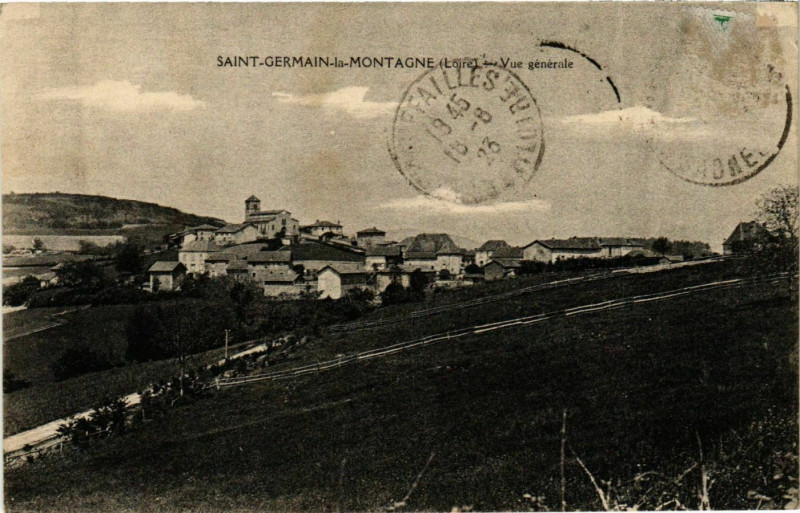 Carte postale ancienne Saint-Germain-la-Montagne - Vue Generale France à Saint-Germain-la-Montagne