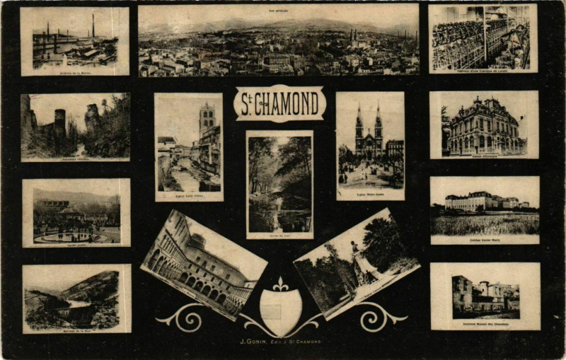 Carte postale ancienne Saint Chamond- souvenir France à Saint-Chamond