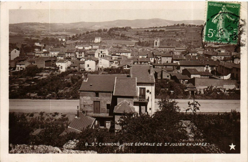 Carte postale ancienne Saint Chamond- vue generale France à Saint-Chamond