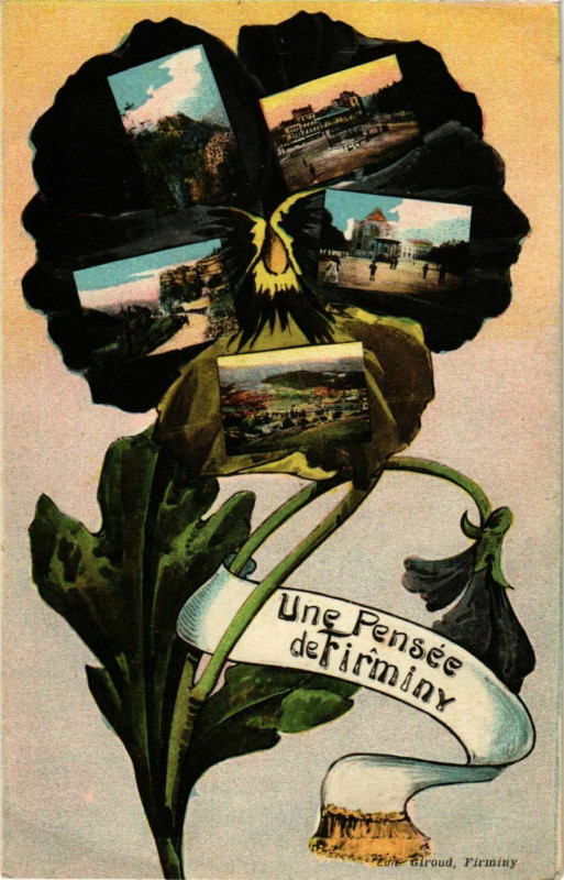 Carte postale ancienne Firminy- souvenir France à Firminy