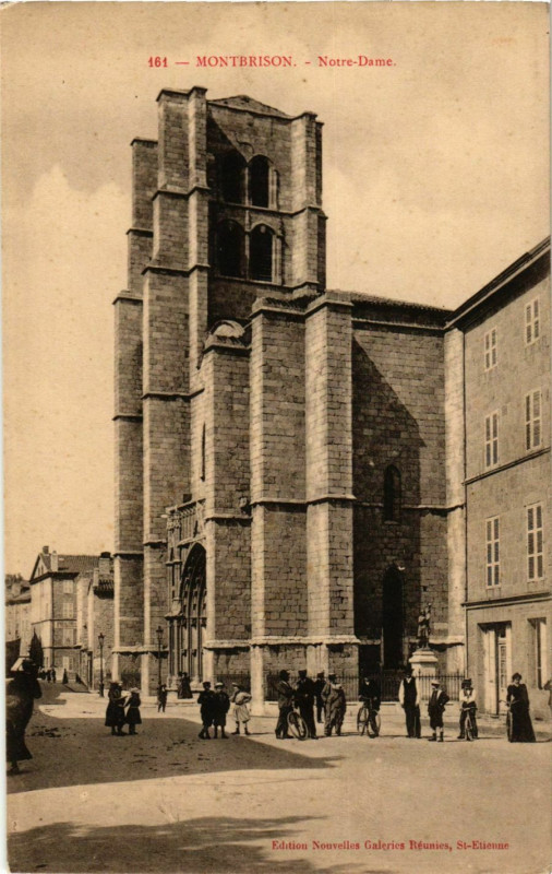 Carte postale ancienne Montbrison- Notre Dame France à Montbrison