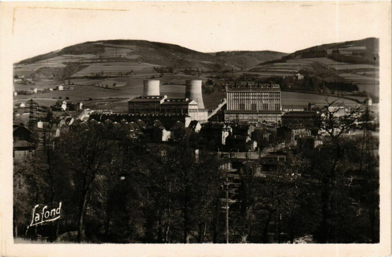 Carte postale ancienne Le Chambon Feugerolles- La Nouvelle Centrale Electrique France au Chambon-Feugerolles