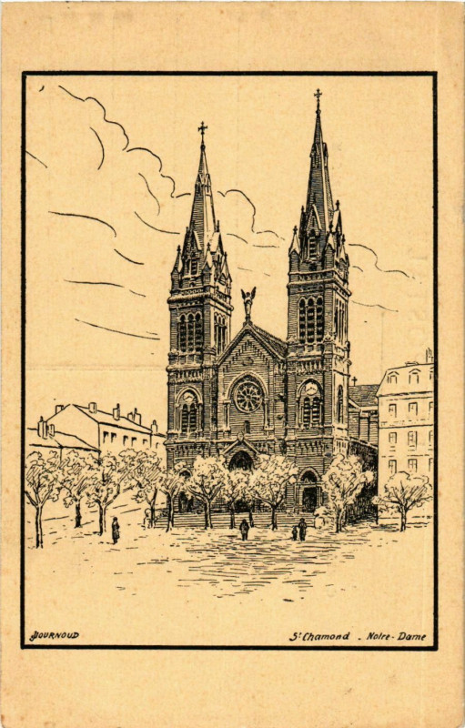 Carte postale ancienne Saint Chamond- Notre Dame France à Saint-Chamond