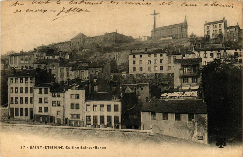 Carte postale ancienne Saint Etienne- Colline Sainte Barbe France à Saint-Étienne