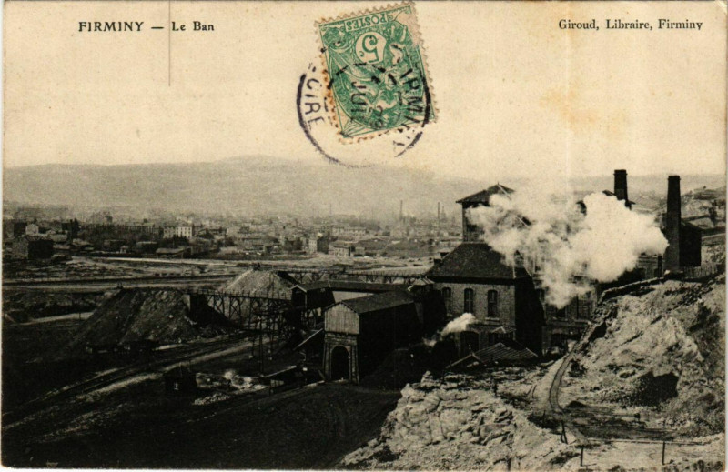 Carte postale ancienne Firminy- Le Ban France à Firminy