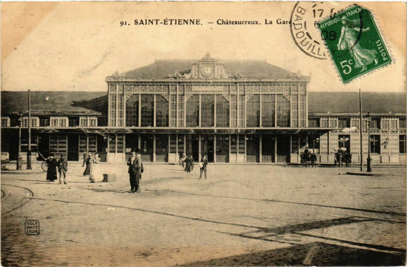 Carte postale ancienne Saint Etienne- Chateaucreux France à Saint-Étienne