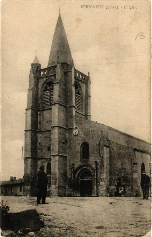 Carte postale ancienne Perigneux- Eglise à Périgneux