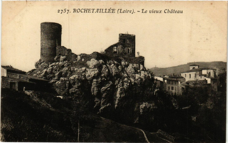 Carte postale ancienne Rochetaillee- Le vieux Chateau à Roche