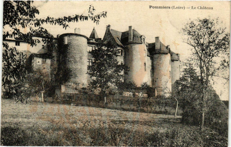 Carte postale ancienne Pommiers- Le Chateau à Pommiers