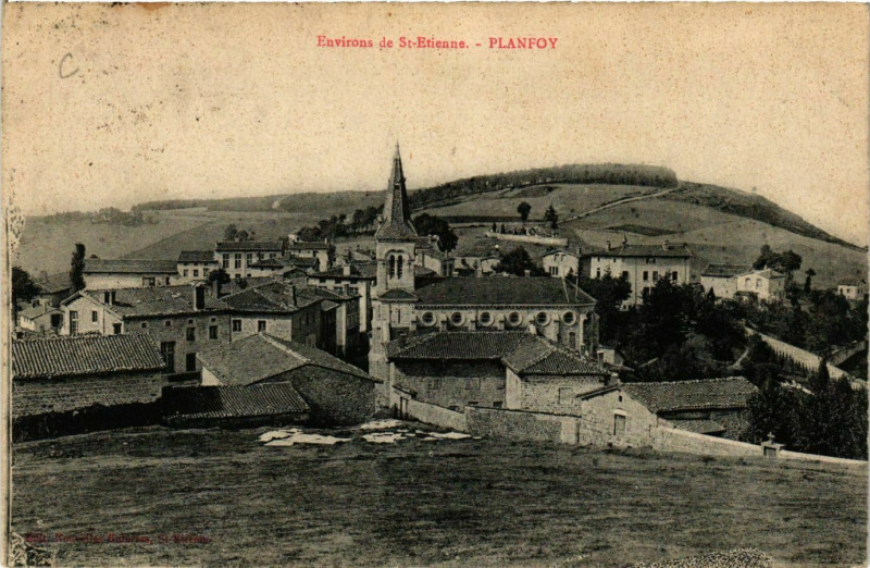 Carte postale ancienne Planfoy- à Planfoy