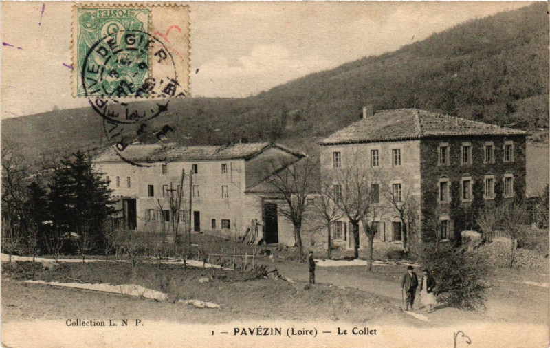 Carte postale ancienne Pavezin- Le Collet à Pavezin