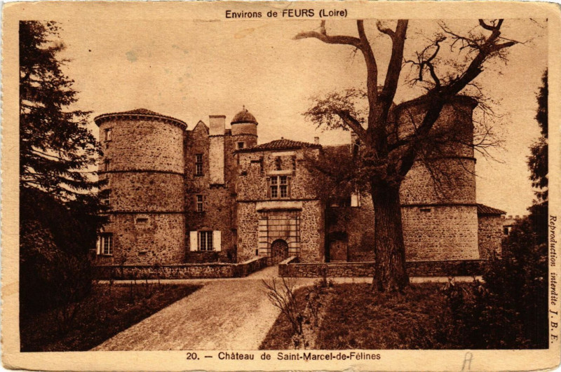 Carte postale ancienne Chateau de Saint Marcel de Felines