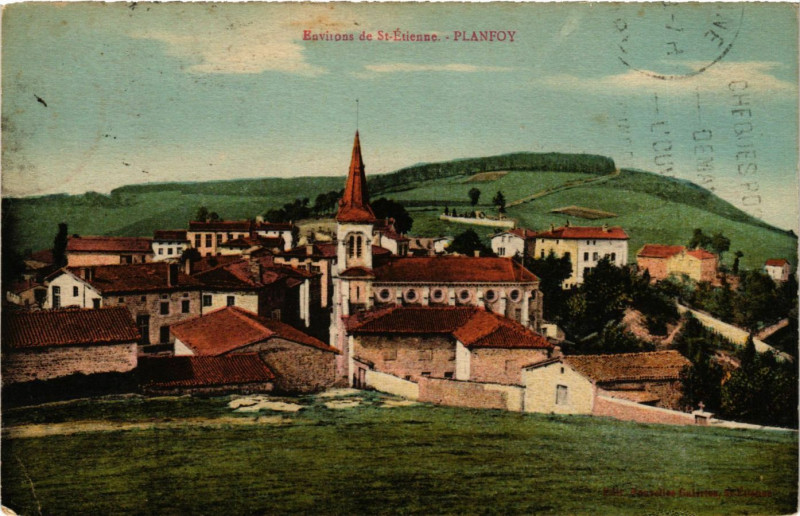 Carte postale ancienne Planfoy- à Planfoy