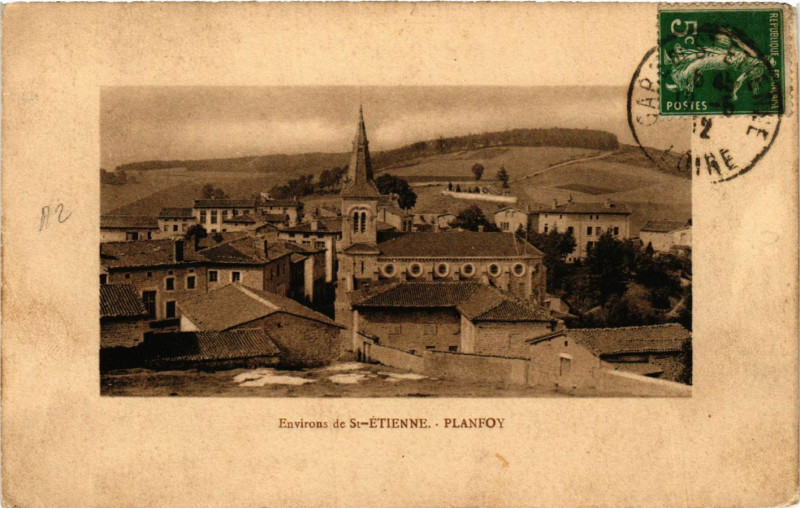 Carte postale ancienne Planfoy- à Planfoy