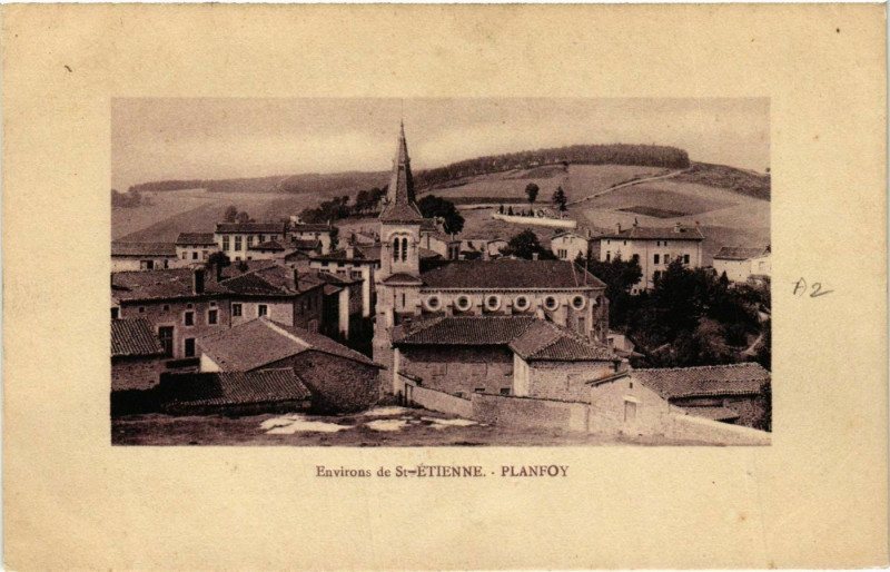 Carte postale ancienne Planfoy- à Planfoy