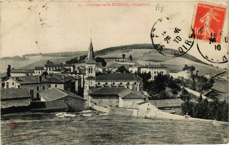 Carte postale ancienne Planfoy- à Planfoy