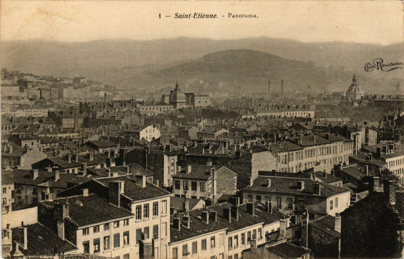 Carte postale ancienne Saint Etienne- Panorama à Saint-Étienne