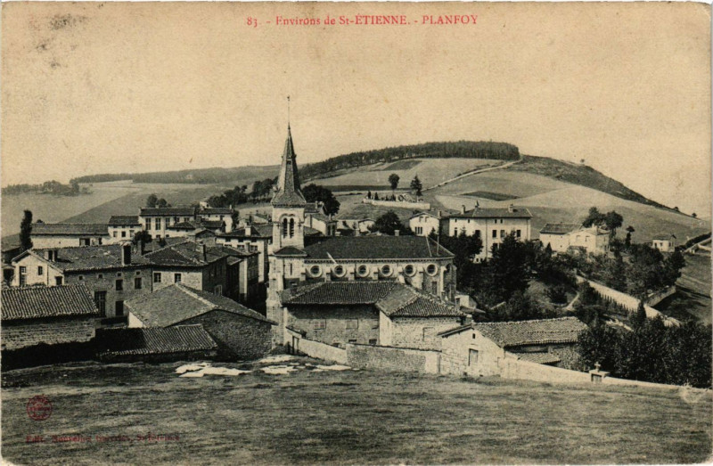 Carte postale ancienne Planfoy- à Planfoy