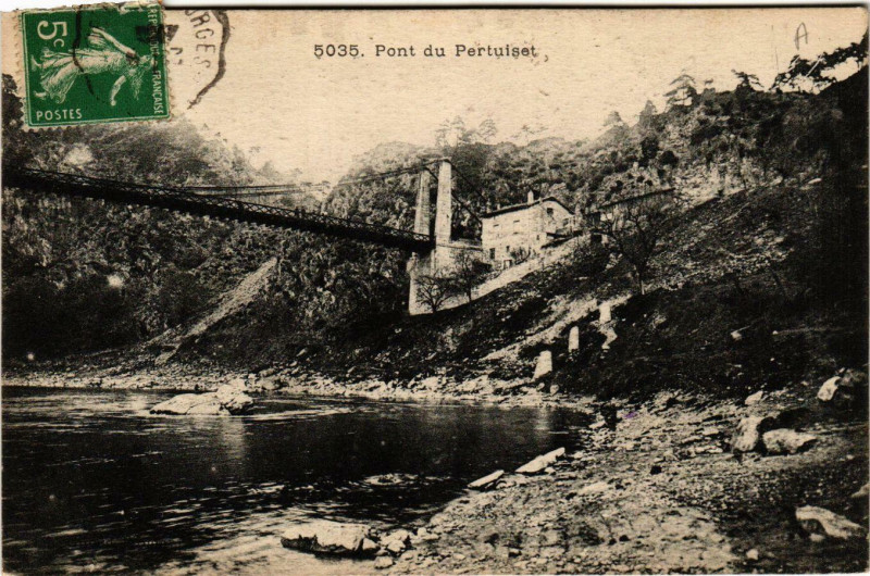 Carte postale ancienne Pont du Pertuiset