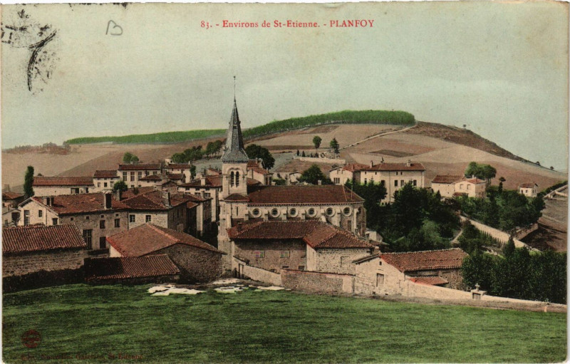 Carte postale ancienne Planfoy- à Planfoy