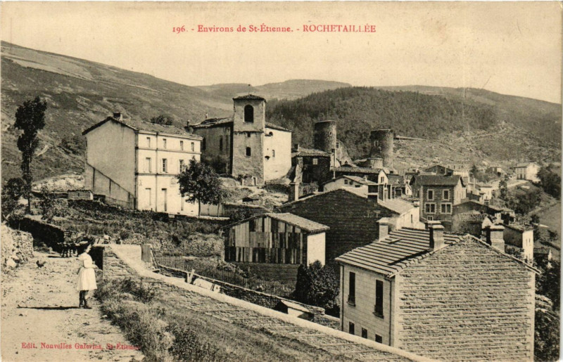 Carte postale ancienne Rochetaillee- à Roche