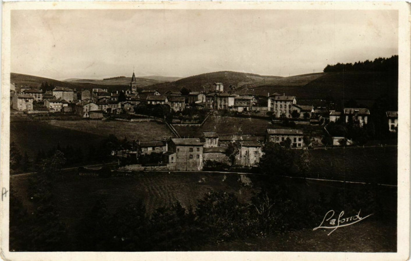 Carte postale ancienne Planfoy- Vue generale à Planfoy