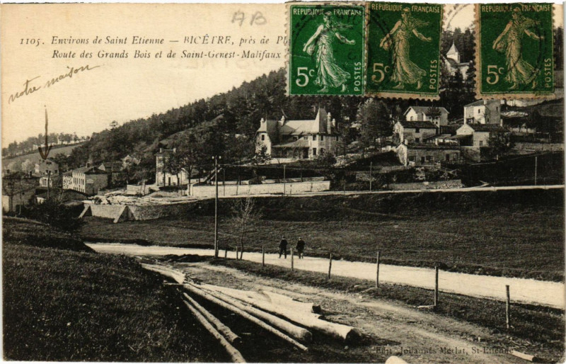 Carte postale ancienne Bicetre- Grands Bois et deSaint-Genest Malifaux à Saint-Genest-Malifaux