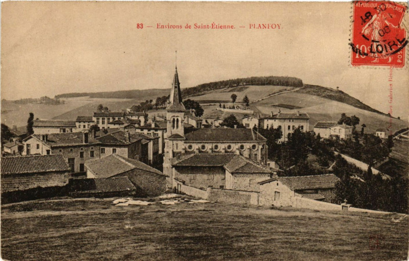 Carte postale ancienne Planfoy- à Planfoy