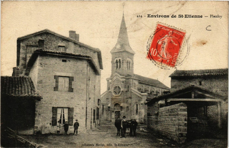 Carte postale ancienne Planfoy à Planfoy