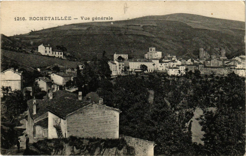 Carte postale ancienne Rochetaillee- Vue generale à Roche