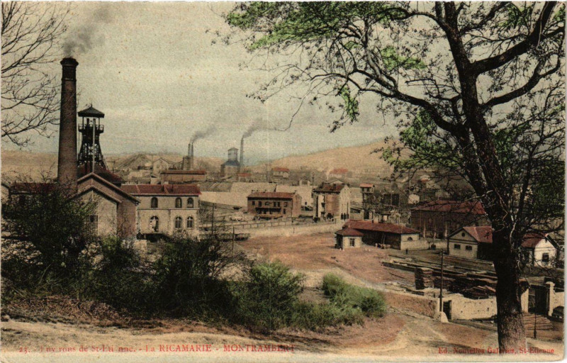 Carte postale ancienne La Ricamarie- Montrambert à La Ricamarie