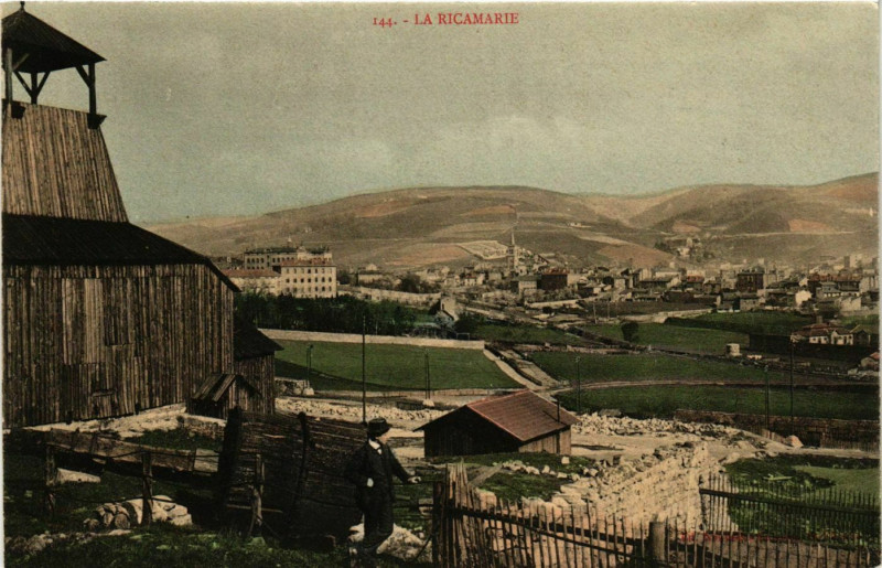 Carte postale ancienne La Ricamarie- à La Ricamarie