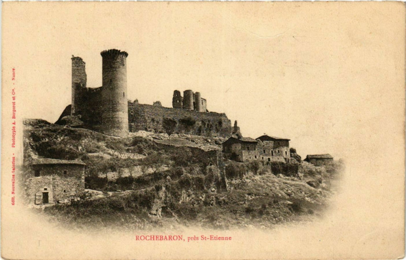 Carte postale ancienne Rochebaron- à Roche