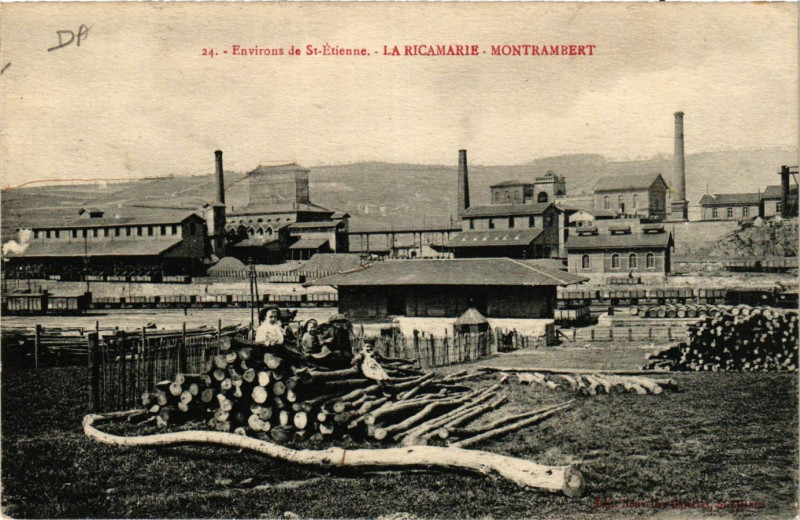 Carte postale ancienne La Ricamarie- Montrambert à La Ricamarie