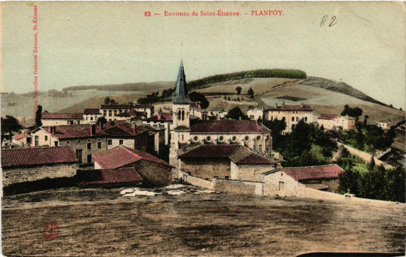 Carte postale ancienne Planfoy à Planfoy