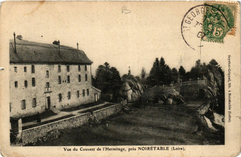 Carte postale ancienne Vue du Couvent de l'Hermitage