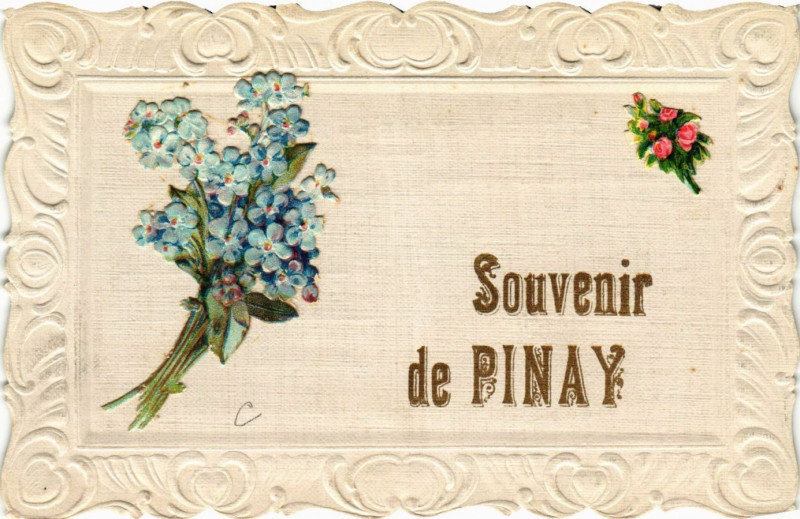 Carte postale ancienne Souvenir de Pinay à Pinay