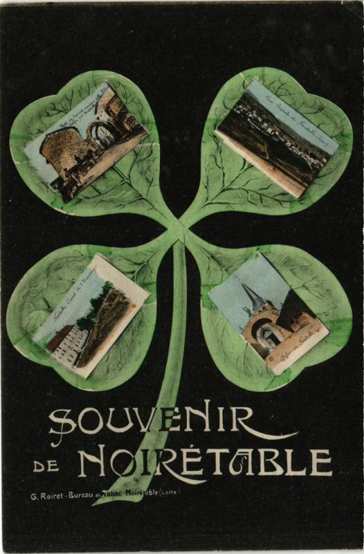 Carte postale ancienne Noiretable- Souvenir à Noirétable