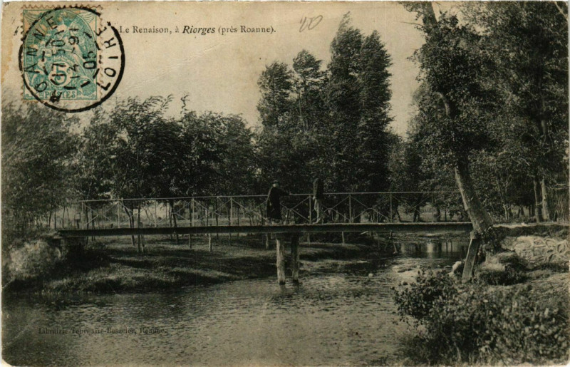 Carte postale ancienne Riorges- Le Renaison à Riorges