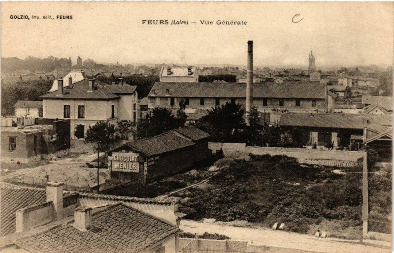 Carte postale ancienne Feurs - Vue Générale à Feurs