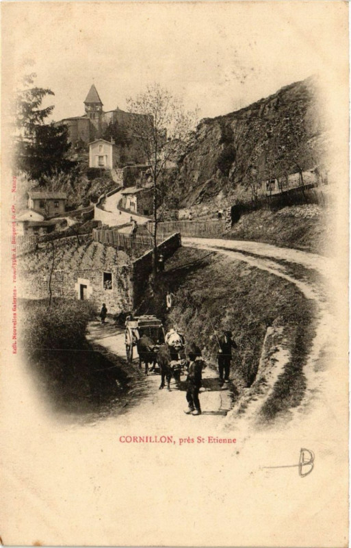 Carte postale ancienne Cornillon pres Saint-Etienne à Saint-Étienne