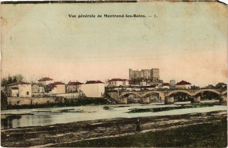 Carte postale ancienne Montrond-les-Bains - Vue générale de Montrond-les-Bains à Montrond-les-Bains