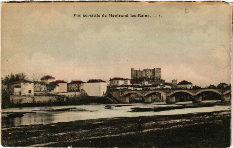Carte postale ancienne Montrond-les-Bains - Vue générale de Montrond-les-Bains à Montrond-les-Bains
